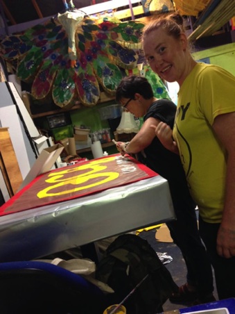 Volunteer Shannon and artist Marie.jpg